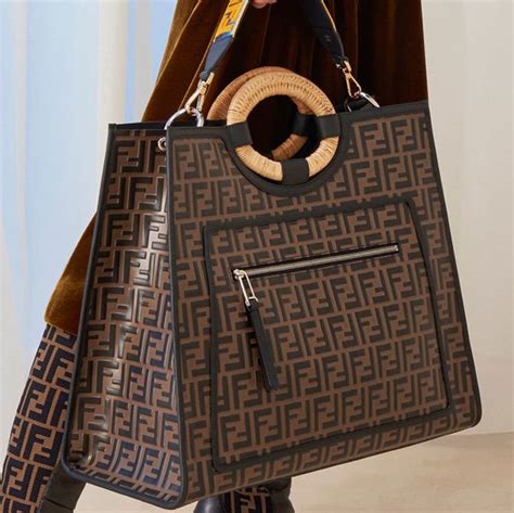 fendi shopper bag classic|fendi shopping bag.